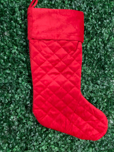 Quilted Red Stocking
