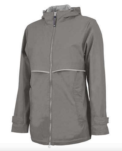 Grey Charles Rivers Rain Jacket Charles River Apparel Pullover