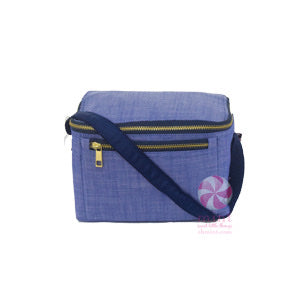 Navy Chambray Lunch Box