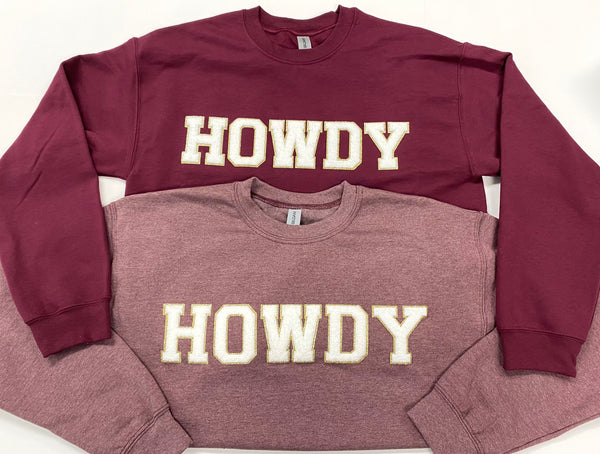 Howdy Chenille Sweatshirt