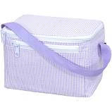 Lilac Seersucker Lunch Box
