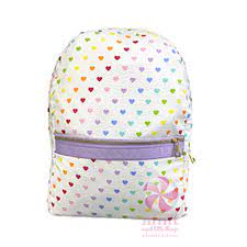 Rainbow Hearts Small Backpack