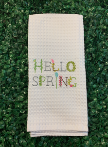 Hello Spring Towel
