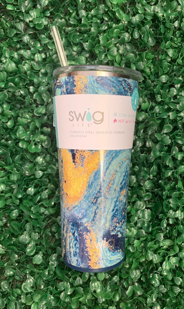 SWIG Life - 22oz Insulated Stainless Steel Tumbler - Matte Navy