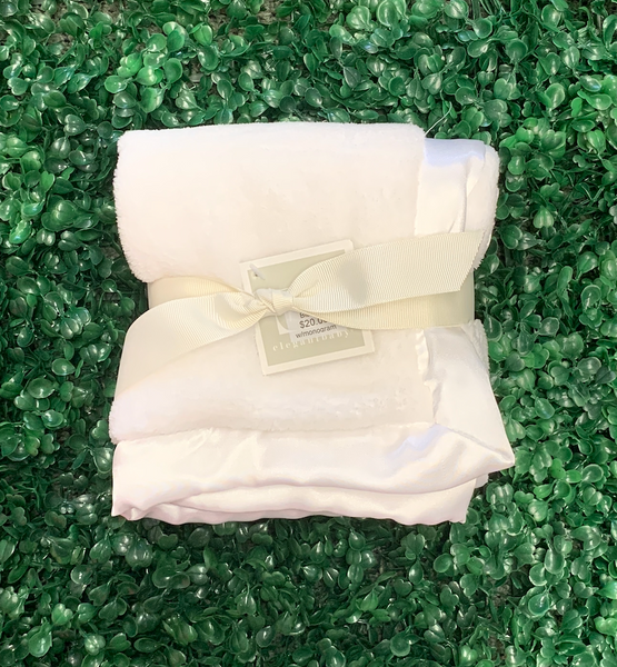 White Elegant Baby Small Blanket