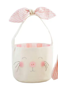 Large Pink Bunny Basket
