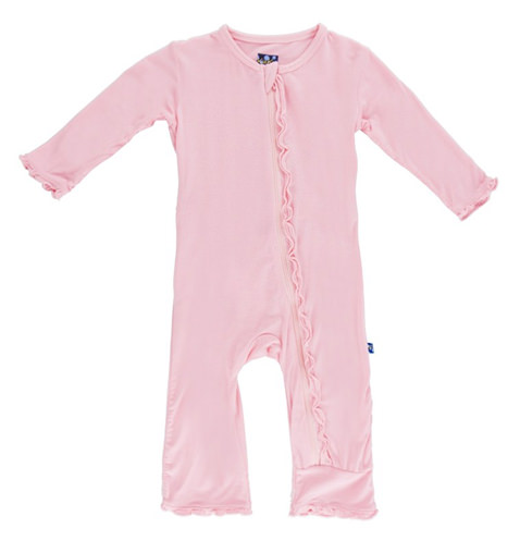 Lotus Muffin Ruffle Coverall with Zipper