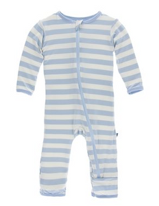 Pond Stripe Coverall with Zipper