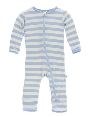 Pond Stripe Coverall with Zipper